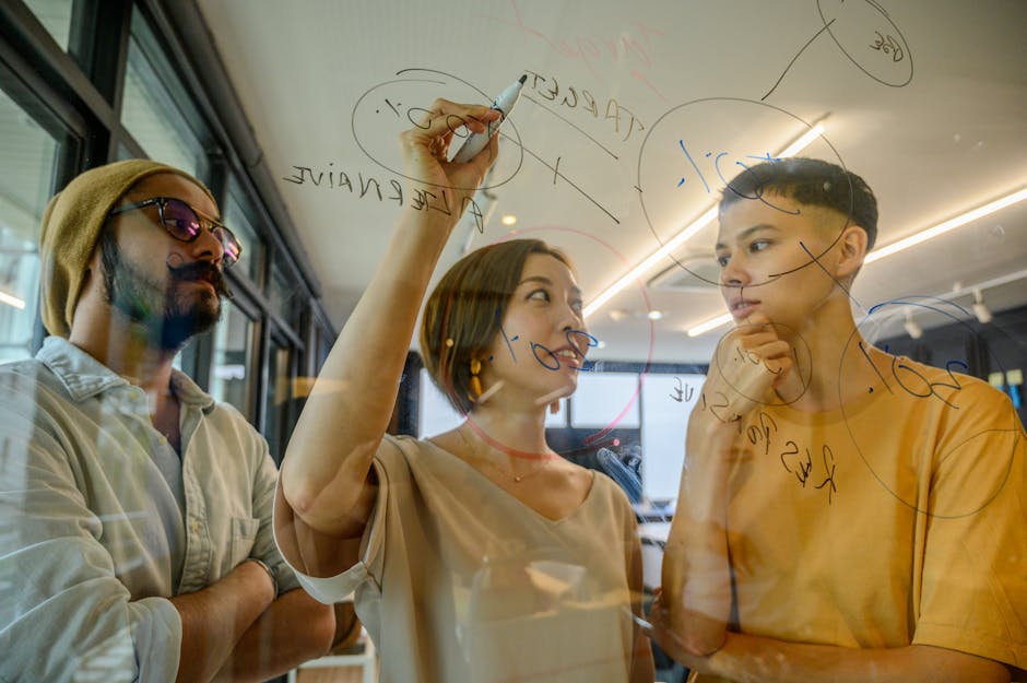 Team che analizza dati di intelligenza artificiale